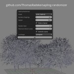 2018-04-06 – Blender Add-On: Sapling Randomizer
